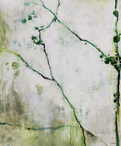 Springtime Black Ornate Wood Framed Art Print with Double Matting by Drotar, Rikki