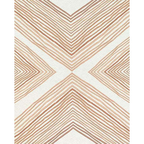 Diametric Clementine I Gold Ornate Wood Framed Art Print with Double Matting by Caroline, Emma