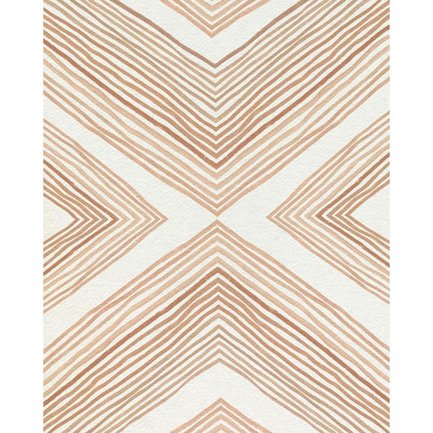 Diametric Clementine II Black Modern Wood Framed Art Print by Caroline, Emma