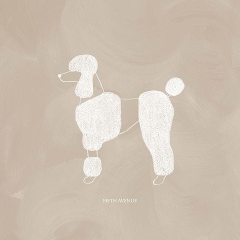 Poodle Cuts IV Black Modern Wood Framed Art Print by Popp, Grace