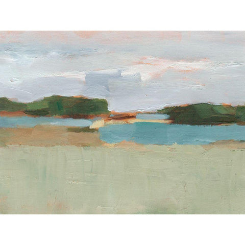 High Noon Vista Study I White Modern Wood Framed Art Print by Harper, Ethan