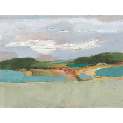 High Noon Vista Study II Black Modern Wood Framed Art Print with Double Matting by Harper, Ethan