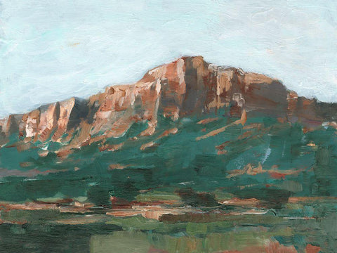 Heading West II Black Ornate Wood Framed Art Print with Double Matting by Harper, Ethan