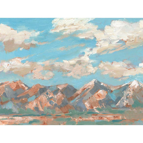 Pastel Western Vista I Gold Ornate Wood Framed Art Print with Double Matting by Harper, Ethan