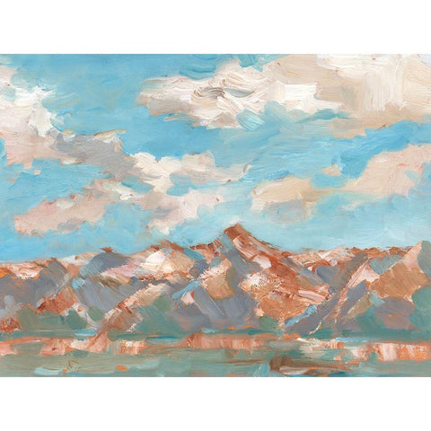 Pastel Western Vista II Black Modern Wood Framed Art Print with Double Matting by Harper, Ethan