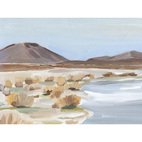 Desert Oasis Study II White Modern Wood Framed Art Print by Warren, Annie