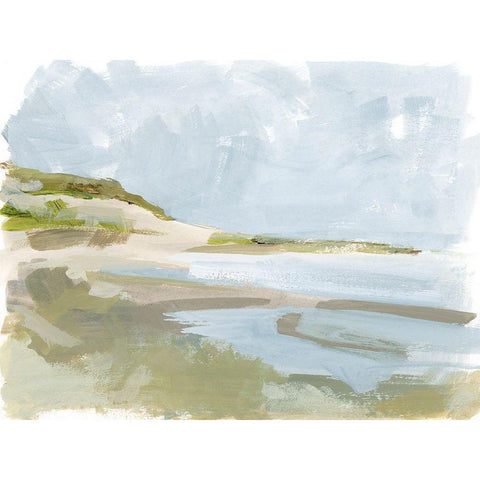 Sea Cove Impression II Black Modern Wood Framed Art Print with Double Matting by Barnes, Victoria