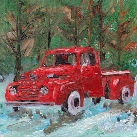 Sunburnt Truck IV White Modern Wood Framed Art Print by Wang, Melissa