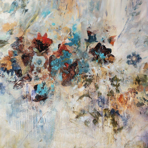 Irish Daisy Black Modern Wood Framed Art Print with Double Matting by Maas, Jodi