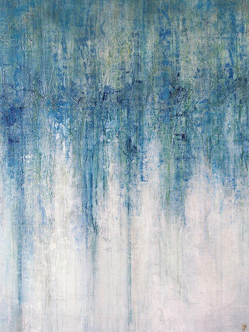 Opal White Modern Wood Framed Art Print with Double Matting by Schicker, Joshua