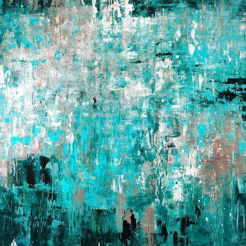 Sea Glass Black Modern Wood Framed Art Print by Maas, Jodi