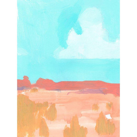 Wide Open Spaces I Black Modern Wood Framed Art Print by Green, Jacob