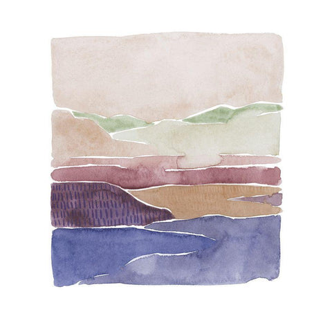 Valley of Color II Gold Ornate Wood Framed Art Print with Double Matting by Popp, Grace