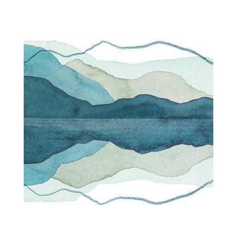 Icicle Range I Black Modern Wood Framed Art Print with Double Matting by Popp, Grace