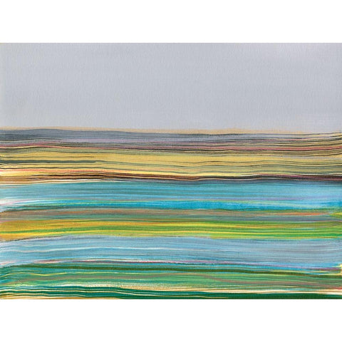 Parallel Striae I Black Modern Wood Framed Art Print by Fuchs, Jodi