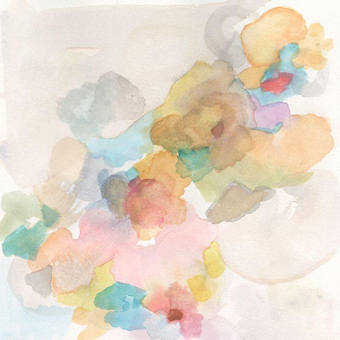 Soft Bloom II White Modern Wood Framed Art Print by Fuchs, Jodi