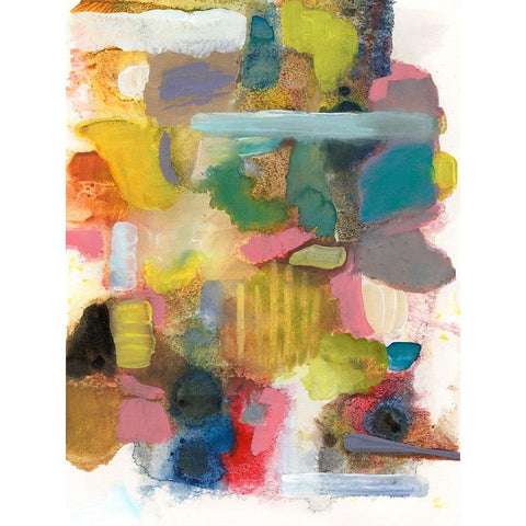 Everything at Once II Black Modern Wood Framed Art Print with Double Matting by Fuchs, Jodi