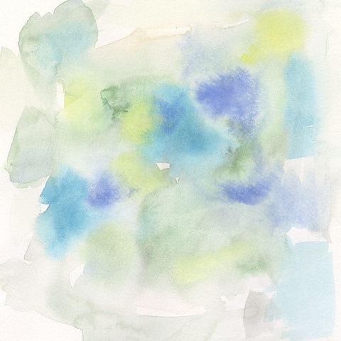 Cool Wash I White Modern Wood Framed Art Print by Fuchs, Jodi