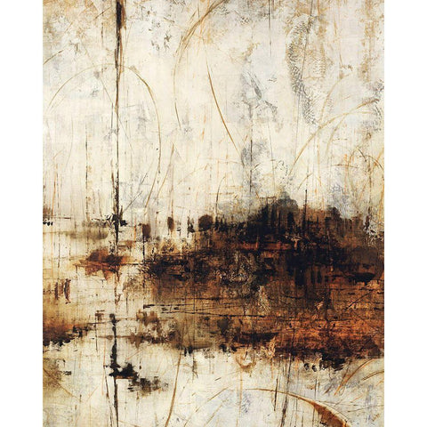 New Haven Golds Black Modern Wood Framed Art Print by Schicker, Joshua