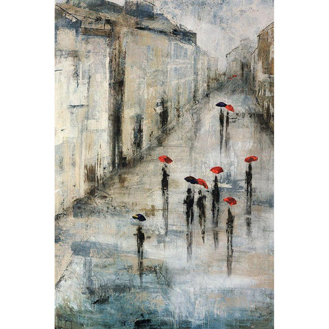 Promenade Black Modern Wood Framed Art Print by Schicker, Joshua