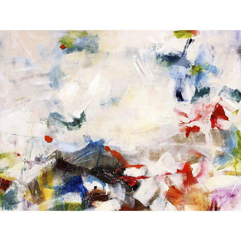 Rainbow Cover Up II White Modern Wood Framed Art Print by Maas, Jodi