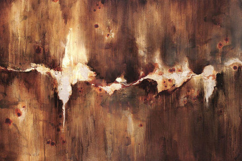 Cast Iron Black Ornate Wood Framed Art Print with Double Matting by Edmunds, Sydney