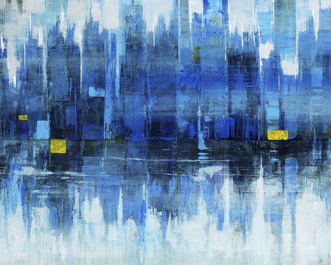 City Keep White Modern Wood Framed Art Print with Double Matting by Schicker, Joshua