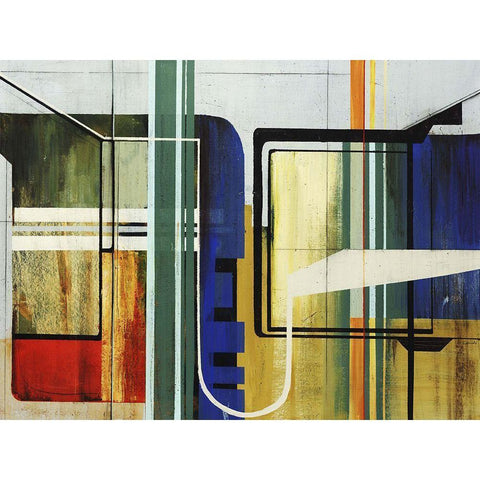 Corner Pocket White Modern Wood Framed Art Print by Edmunds, Sydney