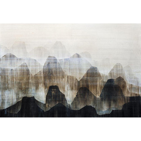 Distant Vistas II White Modern Wood Framed Art Print by Douglass, Farrell