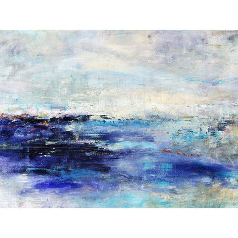 Island Sky Gold Ornate Wood Framed Art Print with Double Matting by Maas, Jodi