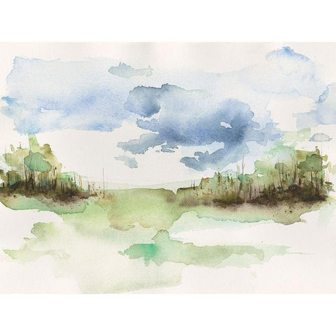 Brush Thickets I Black Modern Wood Framed Art Print with Double Matting by Moore, Regina