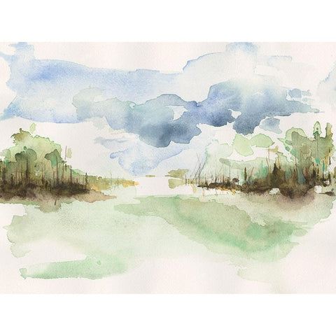 Brush Thickets II Black Modern Wood Framed Art Print by Moore, Regina