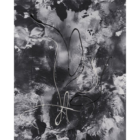 Radical Mix II Black Modern Wood Framed Art Print by Moore, Regina