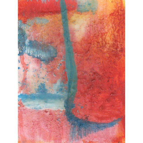 Spring Step II Black Modern Wood Framed Art Print by Kaelber, Renee