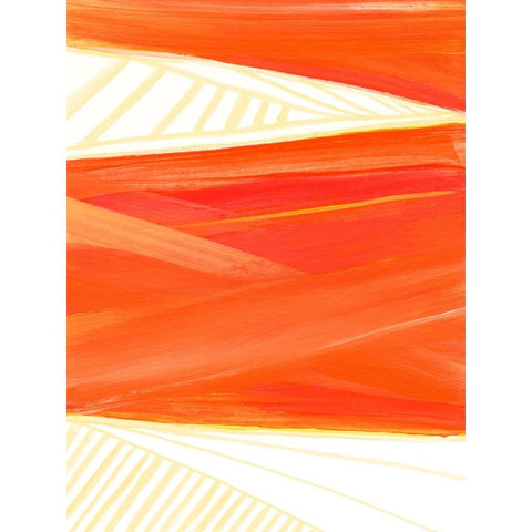 Warm Rays I Gold Ornate Wood Framed Art Print with Double Matting by Kaelber, Renee