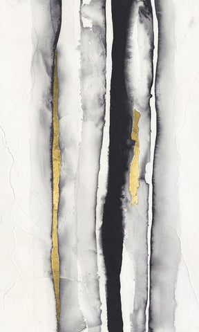 Inked Bands I White Modern Wood Framed Art Print with Double Matting by Willett, Michael