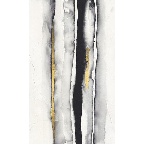 Inked Bands I Black Modern Wood Framed Art Print by Willett, Michael
