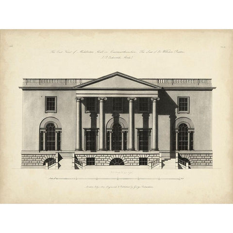 Richardson Architecture I Gold Ornate Wood Framed Art Print with Double Matting by Richardson, George