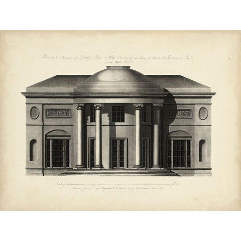 Richardson Architecture III White Modern Wood Framed Art Print by Richardson, George