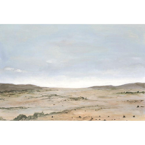 Arid Vista II White Modern Wood Framed Art Print by Willett, Michael