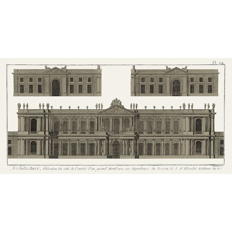 Buildings And Facades I Black Modern Wood Framed Art Print with Double Matting by Vision Studio