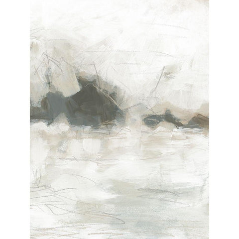 Horizon Break I White Modern Wood Framed Art Print by Vess, June Erica