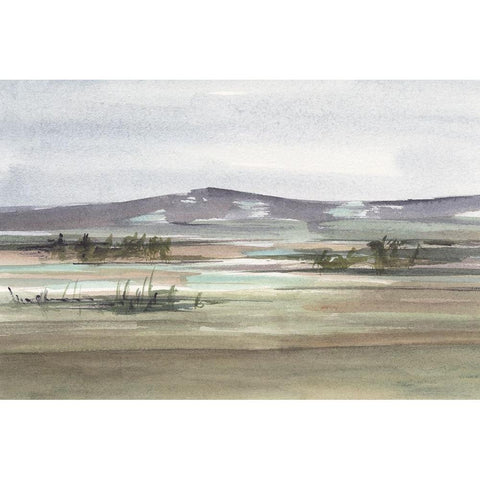 Muted Marsh I Black Modern Wood Framed Art Print by Harper, Ethan