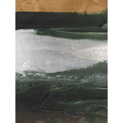 Embellished Coastal Plain II Gold Ornate Wood Framed Art Print with Double Matting by Lam, Vanna
