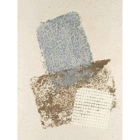 Embellished Scrim II Black Modern Wood Framed Art Print with Double Matting by Lam, Vanna