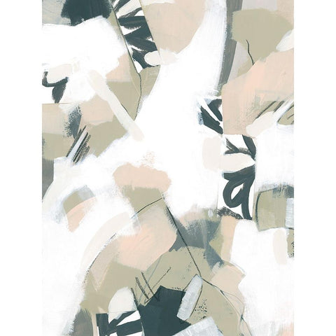 Sumi Storm II Gold Ornate Wood Framed Art Print with Double Matting by Vess, June Erica