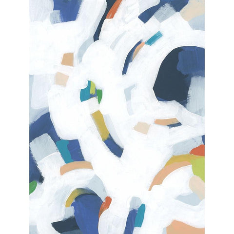 Bright Orbit II Black Modern Wood Framed Art Print by Vess, June Erica