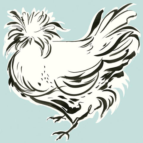 Galliformes III Black Modern Wood Framed Art Print with Double Matting by Marr, Laura