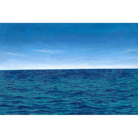 Open Water II Black Modern Wood Framed Art Print by Willett, Michael