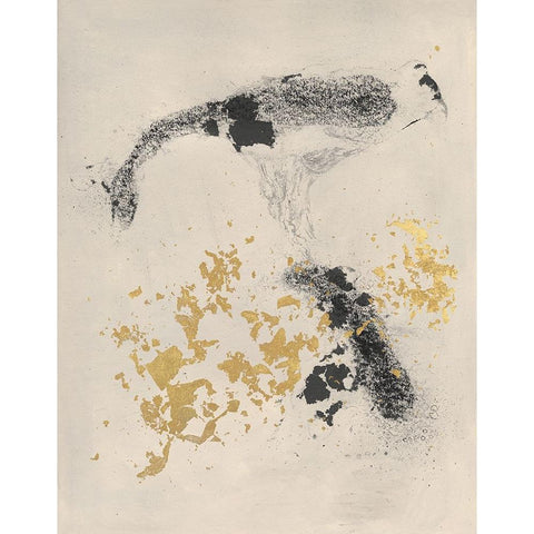 Charcoal Remnants I Gold Ornate Wood Framed Art Print with Double Matting by Willett, Michael